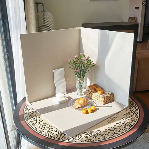 拍照背景板PVC纯色板拍摄道具装饰小物件ins摆件背景纸立体美食物