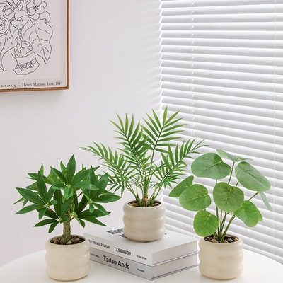 北欧仿真植物小盆栽办公室客厅桌面室内盆景装饰摆件仿生假花绿植