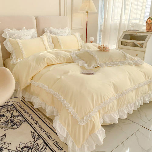 韩版公主风床上四件套直播热款少女网红床裙款被罩