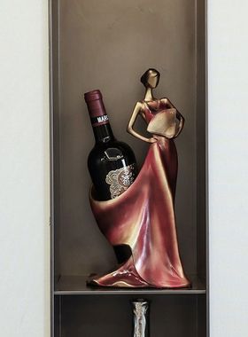 酒柜红酒架摆件家居客厅餐厅桌面房间电视柜装饰品现代简约工艺品