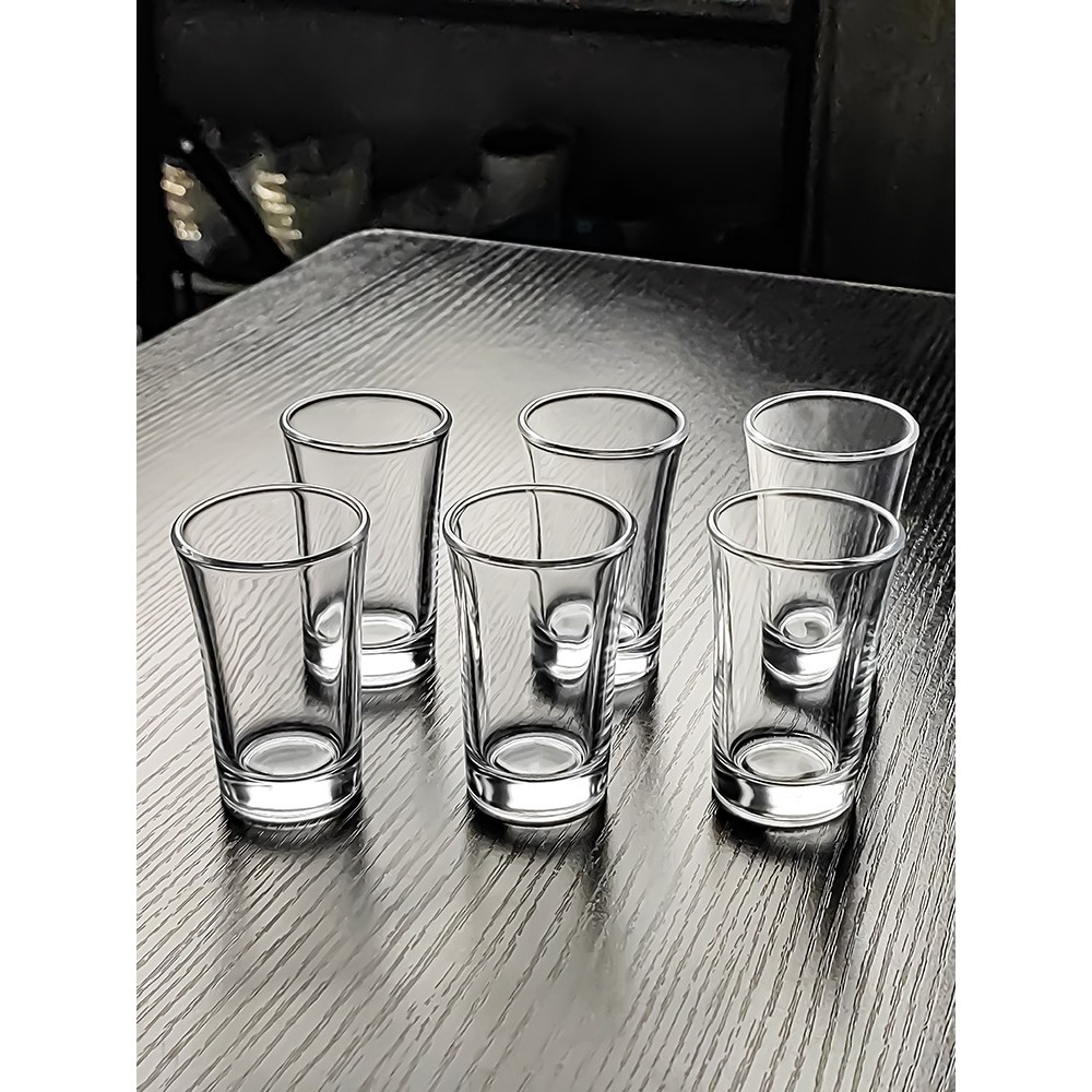 水晶玻璃一两白酒杯小酒杯1两轻奢高档家用套装高级感精致高颜值