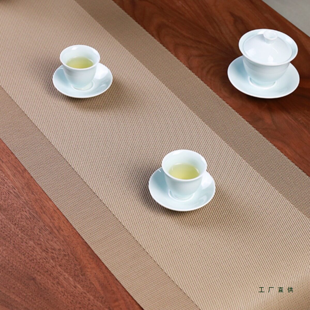 新中式桌旗禅意防水茶垫茶席茶几电视柜茶台垫旗美式轻奢长条桌布