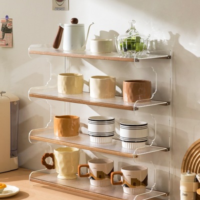 杯架杯子收纳置物架家用桌面茶杯架子茶具收纳架餐边柜水杯架