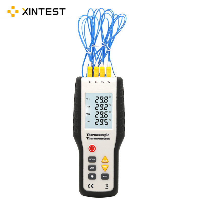 。鑫思特HT9815四通道接触式测温仪 数显表面电子温度计 配送热电
