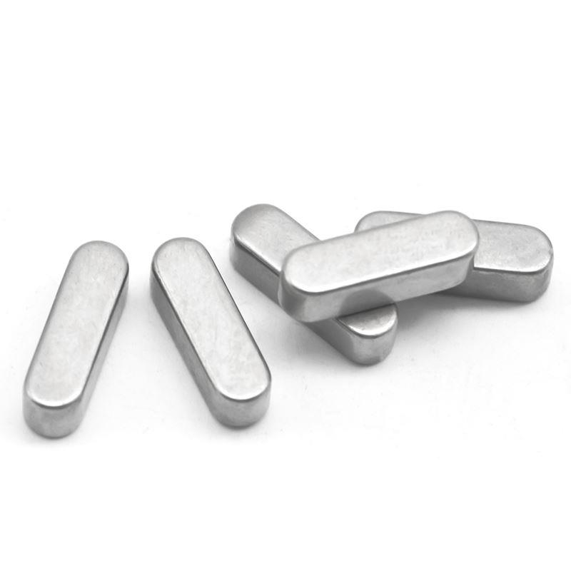 304不锈钢平键圆角A型平键销方键销料GB1096/A形方料M5M6M8M10M12