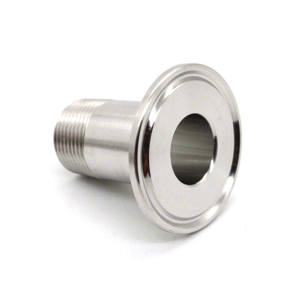 304不锈钢快装外丝卫生级外螺纹接头316快装卡盘六角外丝DN15 4分