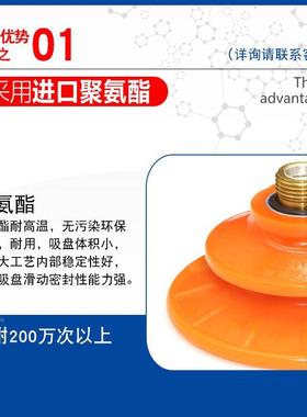 AFS艾弗森 聚氨酯吸盘BFF30/60/80P FCF50/75P冲压钣金耐油耐磨