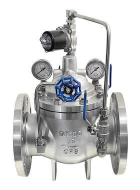 304不锈钢法兰电动控制阀600X-16P电磁式水泵多功能电控消防阀门