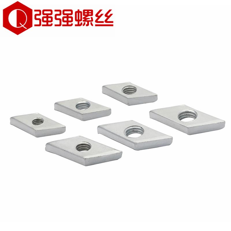 镀锌欧标菱型螺母菱形螺母铝型材菱形螺母30型40型铝型材专用螺母