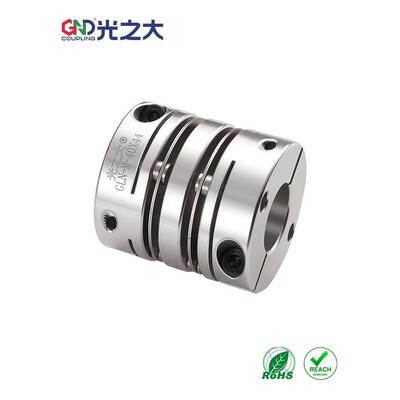 光之大GLN-M圆膜片铆钉款铝合金联轴器伺服电机弹性梅花大扭矩连