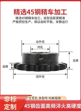 03C链轮替代SP15B VLB15系列11/12/15/16/18/20/24/30/35齿轮链条