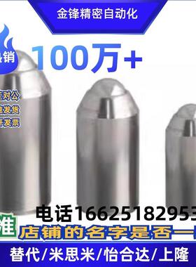 替米思米BSZP5 6 8 10 12光身型球头柱塞无牙定位珠弹弓顶销螺钉