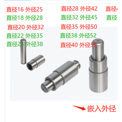 。SGP滑动导柱导套 冲模导柱 外导柱 冷冲模导柱导套 模架导柱d=1