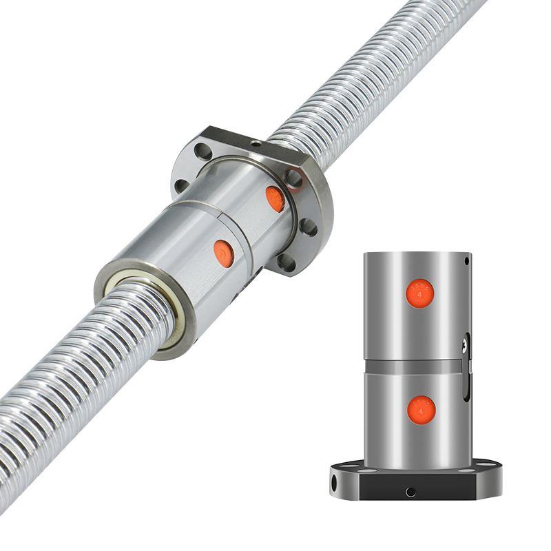 【HLTNC】双螺母加长滚珠丝杆杠2005DFU1605 3205 3210 4005 4010