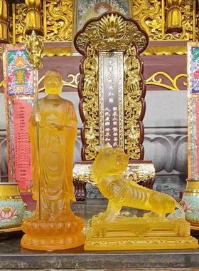 九华山真琉璃谛听神兽摆件佛堂摆放供奉神兽保平安地藏王菩萨坐骑