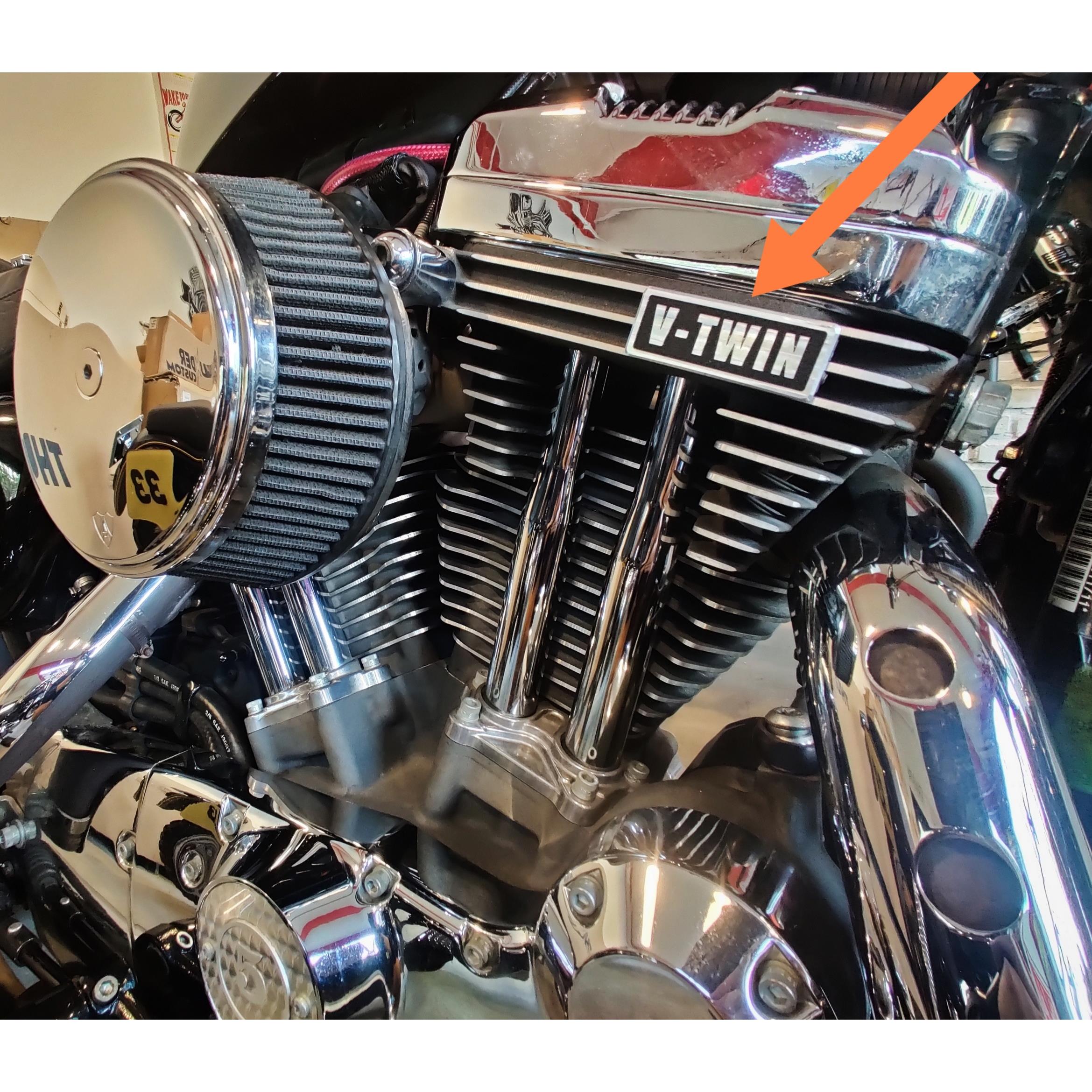 哈雷发动机铭牌散热片装饰盖印第安摩托车个性改装48街霸肥仔1200