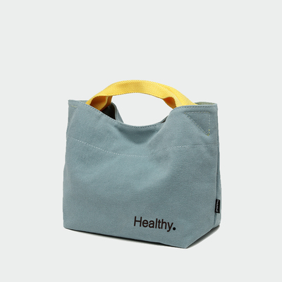 日式饭盒袋上班族简约帆布手提包午餐袋大号手提袋女手拎便当袋男