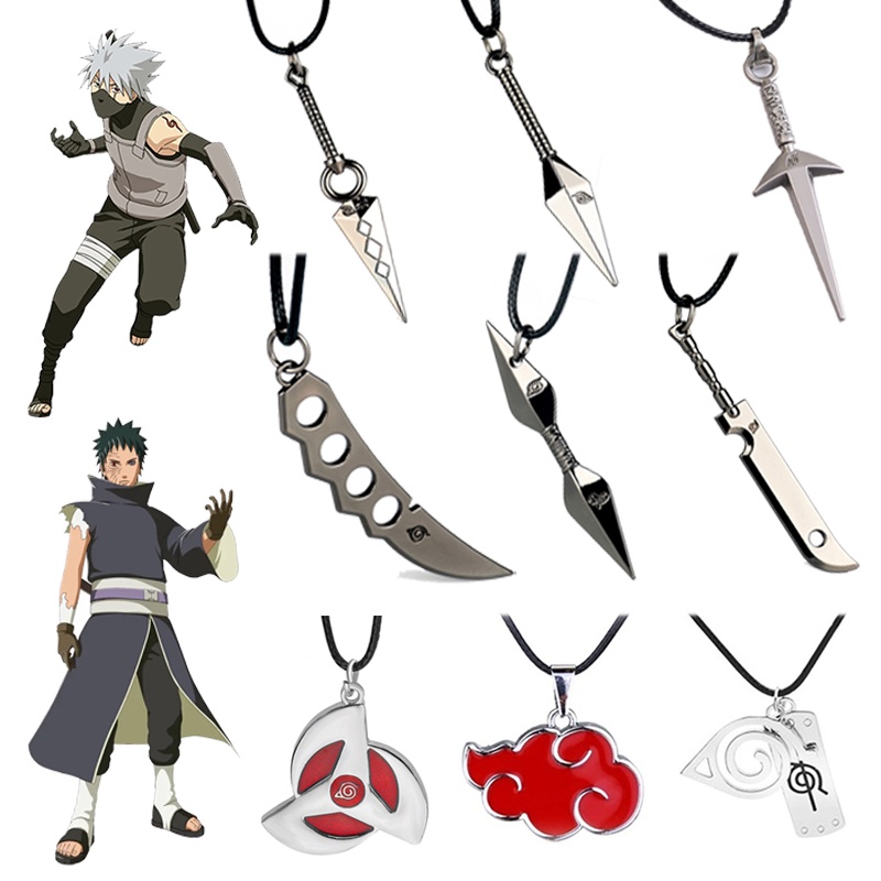 动漫火影忍者项链晓卡卡西鼬苦无手里剑写轮眼二次元cos饰品