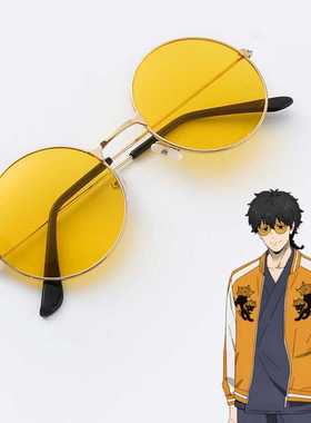 十龟条金色二次元圆框道具防风铃