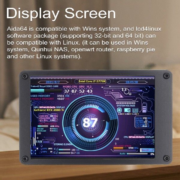 网红Dual USB Secondary Display 3.5 Inc