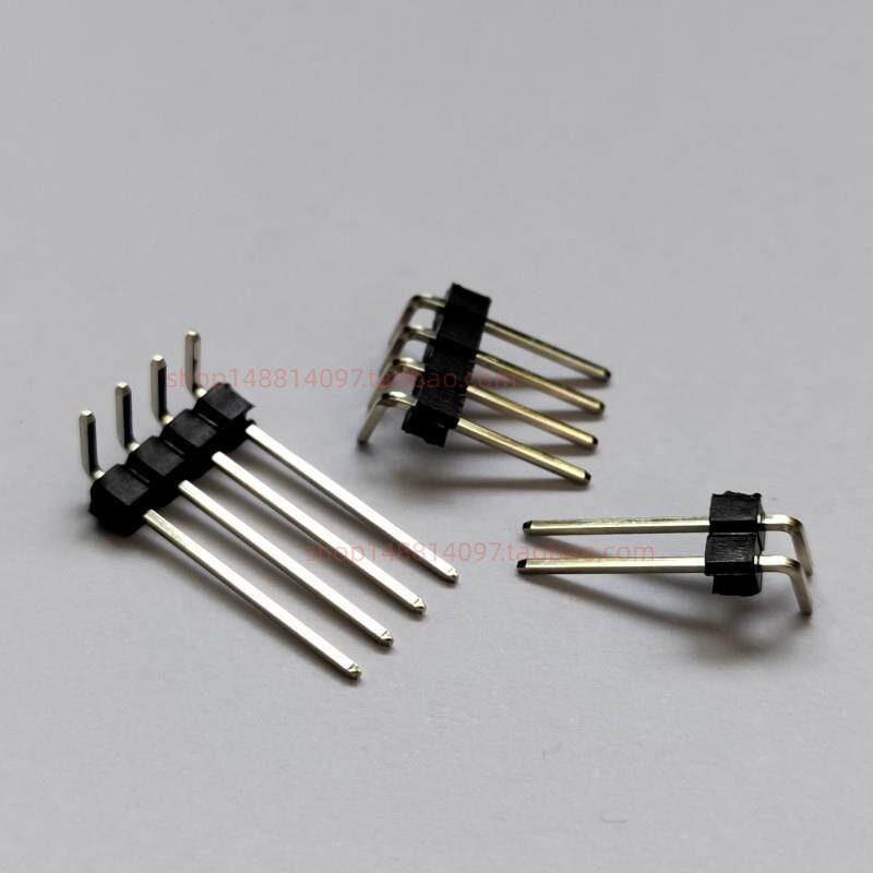 热销加长弯针 反弯排针 90度插针 2.54mm 3+8 10 12 15mm 2 3 40P