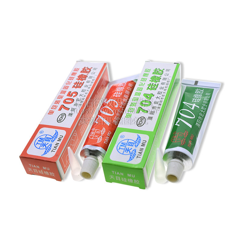热销TM天目704/705硅橡胶 脂纹胶 多用途密封胶 乳白色/黑色/透明