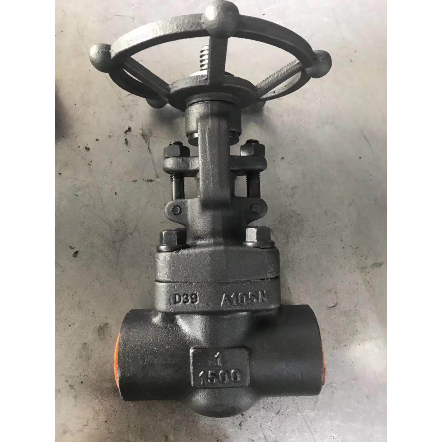 a105锻钢承插焊接高压闸阀截止阀 z/j61h-40/64/100c 304/dn50