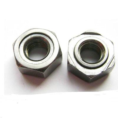 304不锈钢焊接六角螺母/点焊压焊六角螺帽M3M4M5M6M8M10M12DIN929