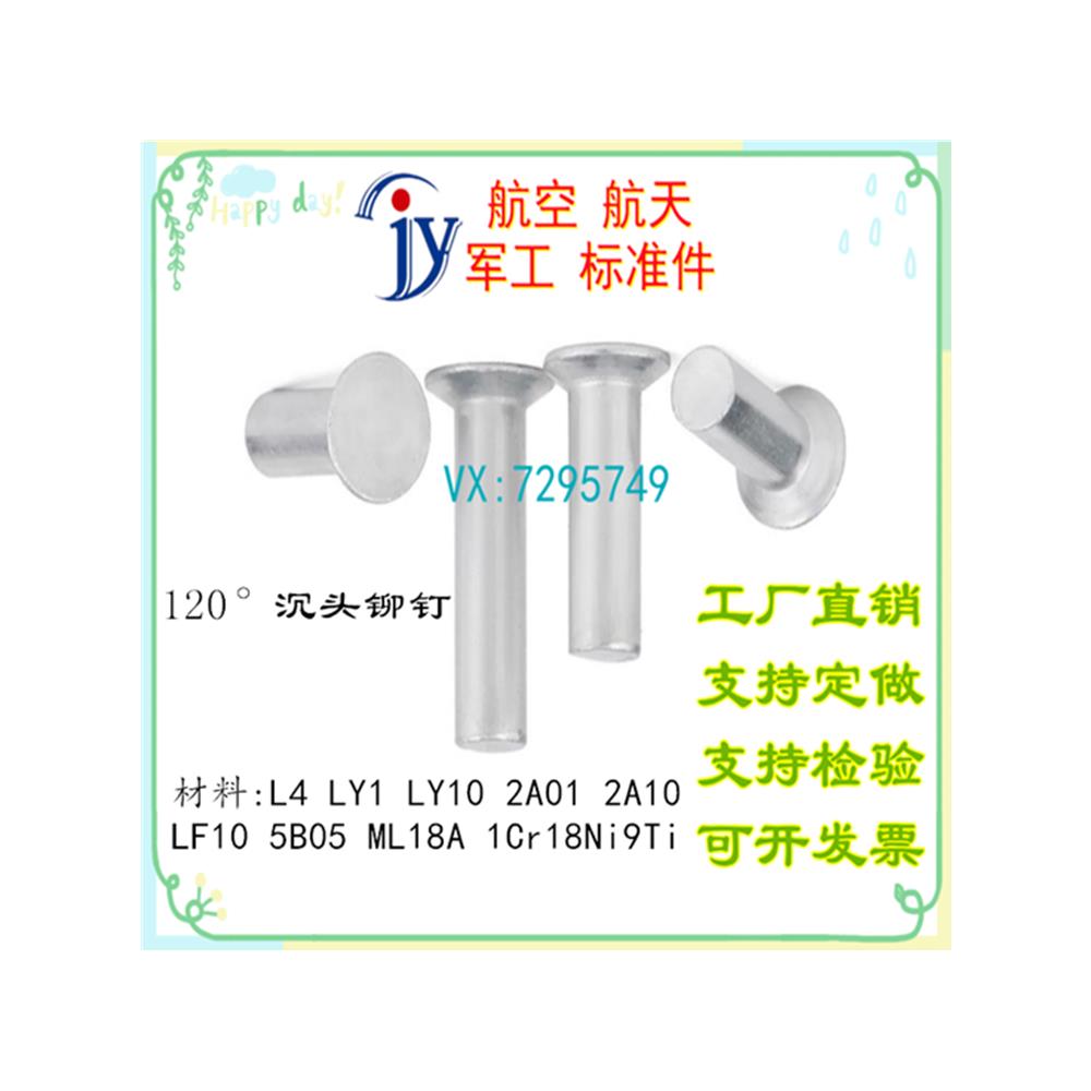 GB954 GB/T954-1986 120度沉头铆钉L4 LF10 5B05 18A 1Cr18Ni9Ti