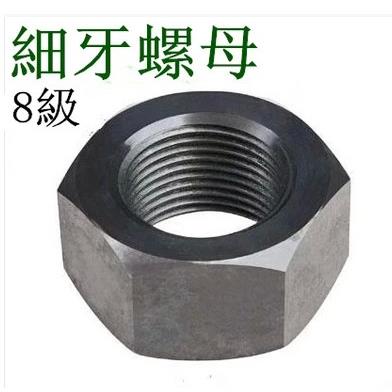 8.8级高强度细牙螺母M16M18M20M22M24M27M30*1.5*2细牙螺丝帽