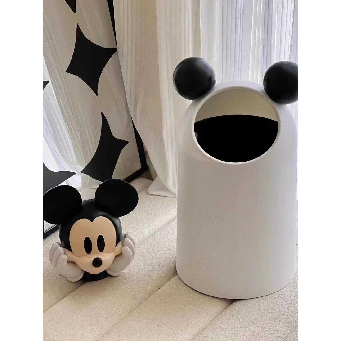 新款米奇垃圾桶客厅大容量卧室卫生间专用双层可爱创意简约垃圾箱