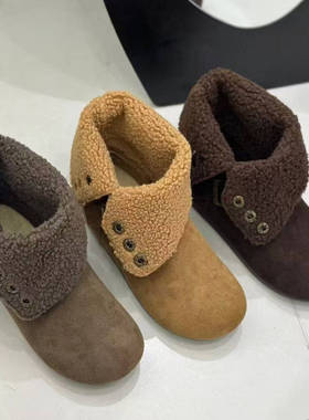 BH16815冬季新款韩版加绒二穿时尚休闲靴