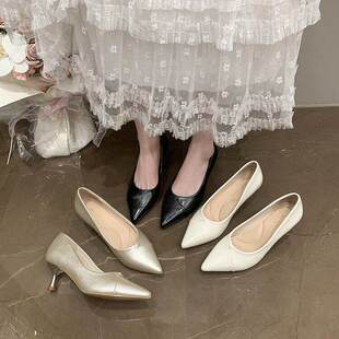 尖头头细跟百搭单鞋 SWL6981新款 刚需B备强烈推荐