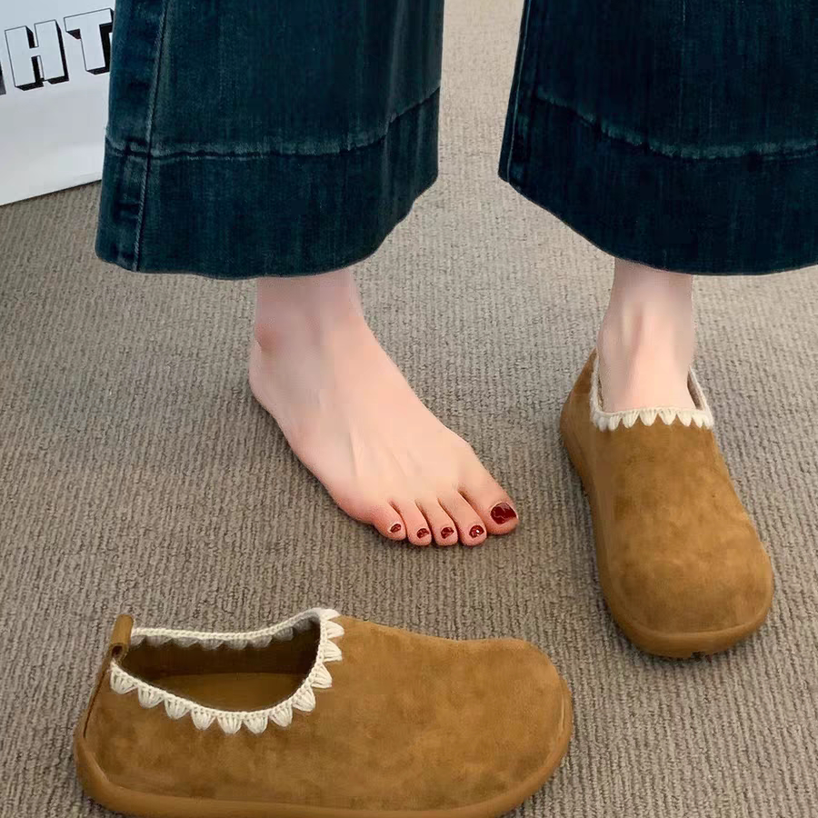 【维也娜老赵专享】LL1016秋季新款软底软面百搭时尚勃肯单鞋