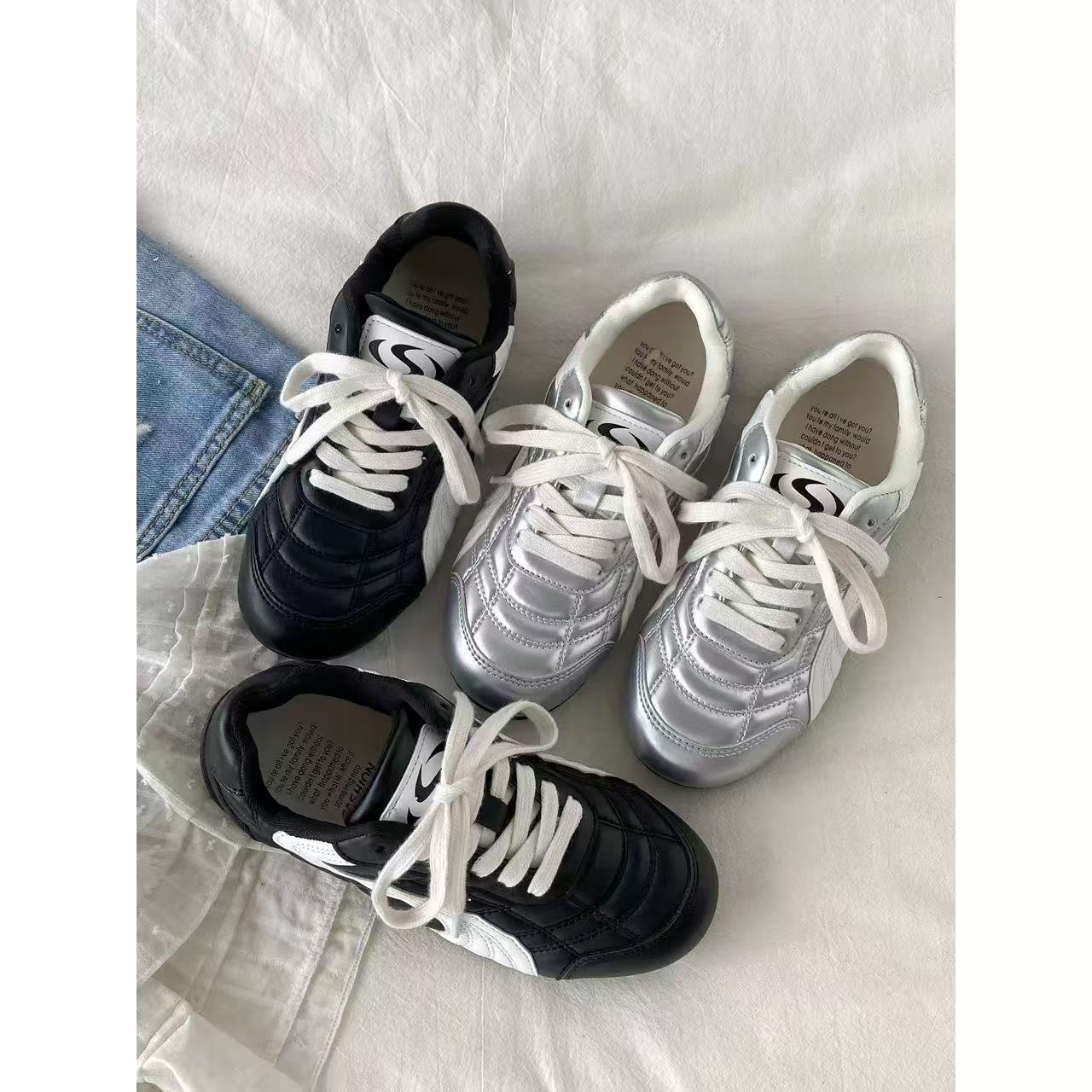 【维也娜老赵专享】XY702秋季新款真皮时尚高定运动休闲跑鞋