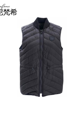 小蛮腰立领90白鸭绒羽绒马甲3184