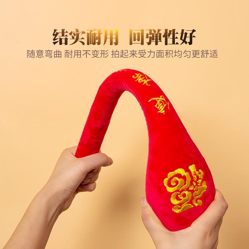 布锤子按摩加长捶打经络拍敲打锤背部棒槌肩颈腿部捶打棒捶背神器