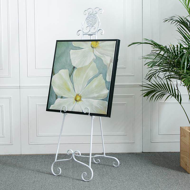 铁艺海报展示广告1.5米相框架十字绣欧式1.8油画架婚纱照瓷砖海报