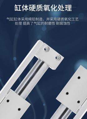 CY3R磁偶式无杆气缸CY1R 20/25-200-300-500-600滑台滑轨无杆气缸