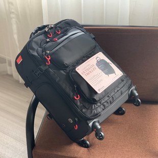 多功能背包拉杆软箱18寸电脑登机箱行李干湿V分离拖轮双肩包 日版