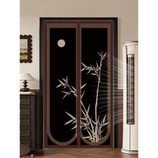 新型中PAZ国蚊门帘磁空性牛防津布风挡调隔断窗风帘防水窗帘空调