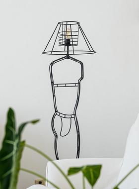 K线eij 手工艺抽象条落地灯 创意个TL1008性客厅书o房设计师术装