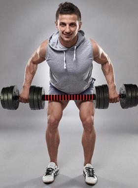 环保哑肌铃LN-1185G男士健身用家20g30公斤40一对练臂包胶k哑铃杠