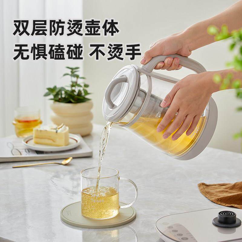 31k0636公双层防烫煮养生壶办室小L型家用多功能保温玻璃花茶器