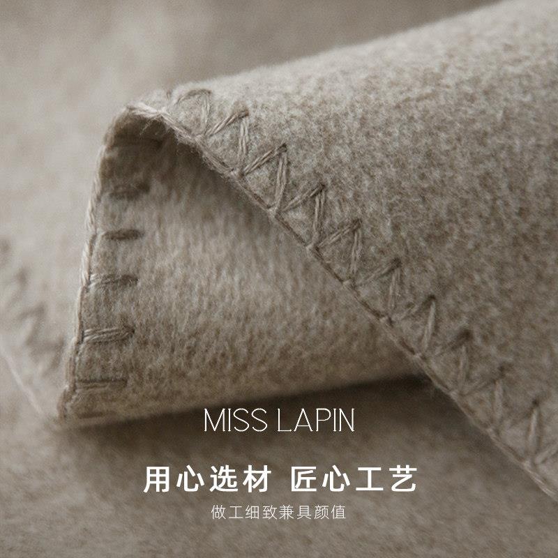 澜品纯色品精毛呢沙发毯羊毛质感毛毯盖毯子午睡毯奢床ML210260尾