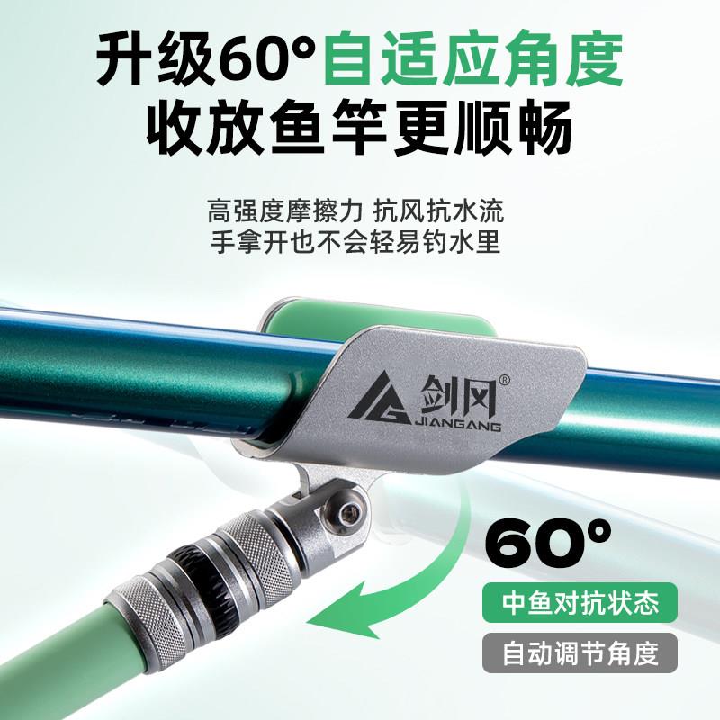 剑冈动回弹支架回弹头头竞炮台支架羊头角支架蝴蝶头钓自鱼配技件