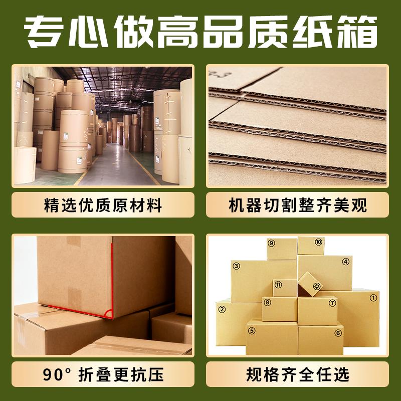 广州发货邮小政箱厚加电商快递包装盒CBR物流硬打包发加货中转箱