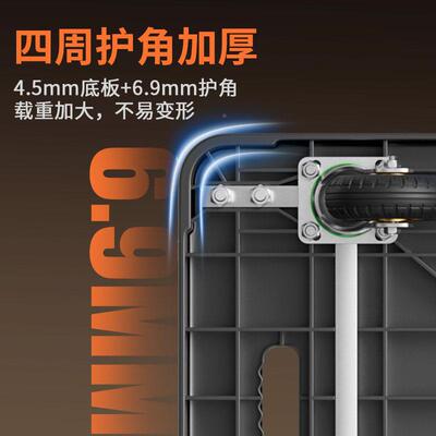 米板想小推车音拉货平板车搬运车尼家用折HBC叠拖车摆摊龙车静手