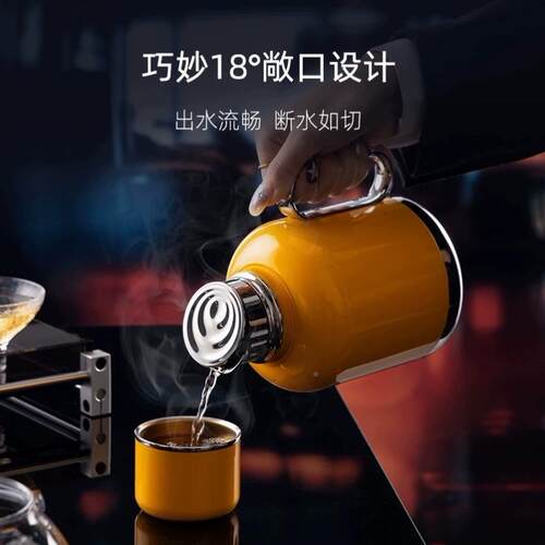 水便携茶壶家用办公保温1壶36L不锈钢SAMADOYO大容量茶分离泡茶焖