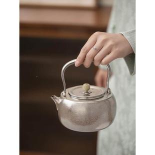 营博友礼制钛高品端纯钛烧水壶1100ml轻便DLG户外露便携煮茶壶高